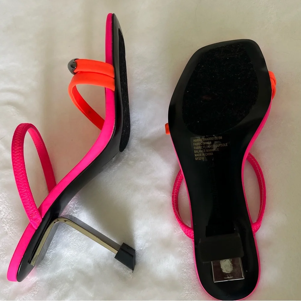 Steve Madden Hot Pink and Orange Square Toe Heel Slides
Never worn. - Picture 4 of 4